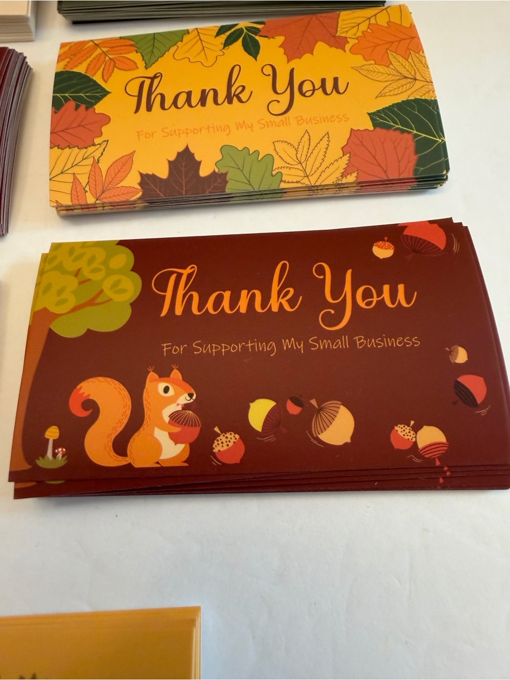 Autumn Thank You Cards - Set of 25 - Picture 9 of 9